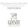 Domaine Goisot Bourgogne Cotes d'Auxerre Corps de Garde Blanc 2013 Front Label