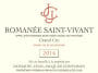 Jean-Jacques Confuron Romanee Saint-Vivant Grand Cru 2014 Front Label