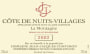 Jean-Jacques Confuron Cote de Nuits-Villages La Montagne Rouge 2002 Front Label