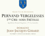Domaine Jean-Jacques Girard Pernand-Vergelesses Sous Fretille Premier Cru 2013 Front Label