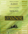Domaine Jean-Luc Mader Alsace Riesling 2012 Front Label