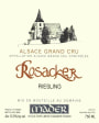 Domaine Jean-Luc Mader Alsace Grand Cru Rosacker Riesling 2012 Front Label