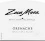 Zaca Mesa Grenache 2012 Front Label