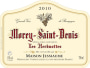 Domaine Jessiaume Morey-Saint-Denis Les Herbuottes 2010 Front Label