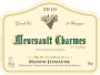 Domaine Jessiaume Meursault Charmes Premier Cru 2010 Front Label