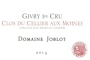 Domaine Joblot Givry Clos du Cellier Aux Moines Premier Cru 2014 Front Label