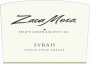 Zaca Mesa Santa Ynez Valley Estate Syrah 2009 Front Label