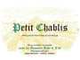 Domaine Jolly & Fils Petit Chablis 2014 Front Label