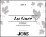 Domaine Jones Fitou La Gare 2014 Front Label