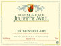 Domaine Juliette Avril Chateauneuf-du-Pape 2014 Front Label