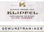 Domaine Klipfel Alsace Clos Zisser Kirchberg de Barr Grand Cru Gewurztraminer 2010 Front Label