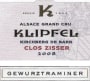 Domaine Klipfel Alsace Clos Zisser Kirchberg de Barr Grand Cru Gewurztraminer 2008 Front Label