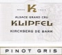 Domaine Klipfel Kirchberg de Barr Pinot Gris 2012 Front Label