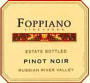 Foppiano Russian River Pinot Noir 1998 Front Label