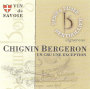 Domaine la Combe des Grand Vignes Savoie Chignin Bergeron Un Cru Une Exception 2011 Front Label