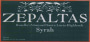 Zepaltas Rosella's Vineyard Syrah 2005 Front Label