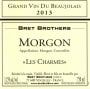 Domaine La Soufrandiere Morgon Les Charmes 2013 Front Label