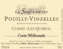 Domaine La Soufrandiere Pouilly-Vinzelles Climat Les Quarts 2012 Front Label