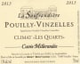Domaine La Soufrandiere Pouilly-Vinzelles Climat Les Quarts 2013 Front Label
