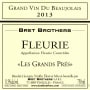 Domaine La Soufrandiere Fleurie Les Grands Pres 2013 Front Label