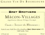 Domaine La Soufrandiere Macon-Villages Terroirs du Maconnais 2014 Front Label