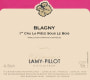 Domaine Lamy Pillot Blagny La Piece Sous le Bois Premier Cru 2013 Front Label