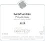 Domaine Lamy Pillot Saint-Aubin En Creot Premier Cru 2013 Front Label