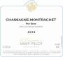 Domaine Lamy Pillot Chassagne-Montrachet Pot Bois 2012 Front Label