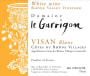 Domaine le Garrigon Cotes du Rhone Villages Visan Blanc 2014 Front Label