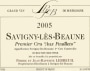 Domaine Lebreuil Savigny-les-Beaune Les Peuillets Premier Cru 2005 Front Label