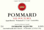 Domaine Lejeune Pommard Les Poutures Premier Cru 2012 Front Label
