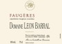 Domaine Leon Barral Faugeres 2012 Front Label