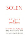 Domaine Les Aurelles Coteaux du Languedoc Solen 2008 Front Label