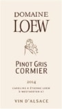 Domaine Loew Cormier Pinot Gris 2014 Front Label