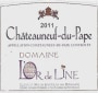 Domaine L'Or de Line Chateauneuf-du-Pape 2011 Front Label