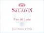 Domaine Louis Saladin & Filles Cotes du Rhone Villages Fan de Lune Rouge 2007 Front Label