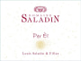 Domaine Louis Saladin & Filles Cotes du Rhone Villages Per El Blanc 2013 Front Label