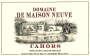 Domaine Maison Neuve Cahors 2012 Front Label