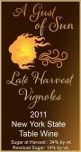 A Gust of Sun Winery & Vineyard Late Harvest Vignoles 2011 Front Label