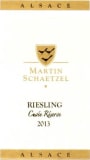 Domaine Martin Schaetzel Cuvee Reserve Riesling 2013 Front Label