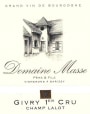 Domaine Masse Givry Champ Lalot Premier Cru 2014 Front Label