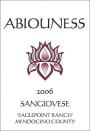 Abiouness Wines Eaglepoint Ranch Sangiovese 2006 Front Label