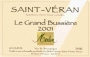 Domaine Olivier Merlin Saint-Veran Le Grand Bussiere 2001 Front Label