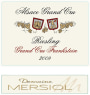 Domaine Mersiol Alsace Frankstein Grand Cru Riesling 2009 Front Label