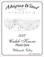 Abiqua Wind Vineyard Caleb Knorr 2007 Front Label