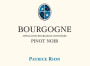 Patrice Rion Bourgogne Pinot Noir 2012 Front Label