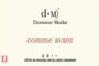Domaine Modat Cotes du Roussillon Villages Caramany Comme Avant 2011 Front Label