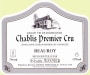 Domaine Mosnier Chablis Beauroy Premier Cru 2008 Front Label