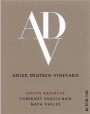 Adler Deutsch Vineyard Estate Reserve Cabernet Sauvignon 2012 Front Label