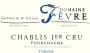 Nathalie & Gilles Fevre Chablis Fourchaume Premier Cru 2012 Front Label